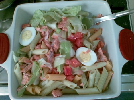 Ensalada Fideos Salmón